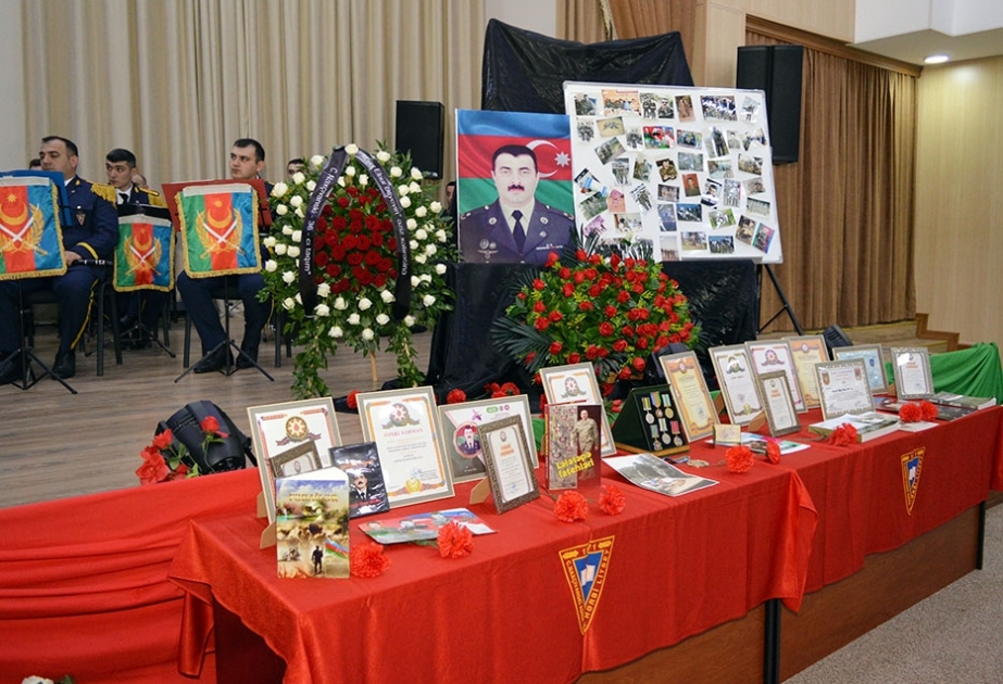 Şəhid mayor Elnur Əliyevin xatirəsinə həsr olunan tədbir keçirilib