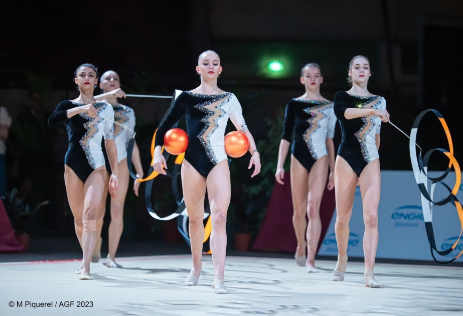 Gymnastique rythmique : l’équipe d’Azerbaïdjan remporte 6 médailles en France