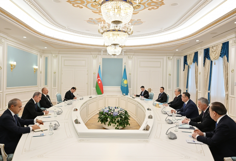 Presidents of Azerbaijan and Kazakhstan held meeting in limited format