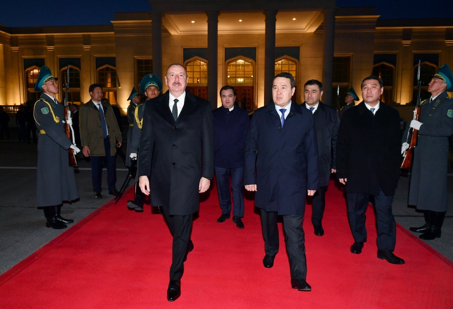 President Ilham Aliyev completed his official visit to Kazakhstan VIDEO