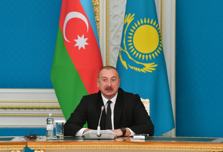 Azərbaycan Prezidenti: Qazaxıstanla qardaşlıq münasibətləri əcdadlarımızın göstərişi, həyati zərurətdir