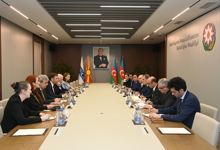 Se abordaron cuestiones de cooperación entre Azerbaiyán y Macedonia del Norte