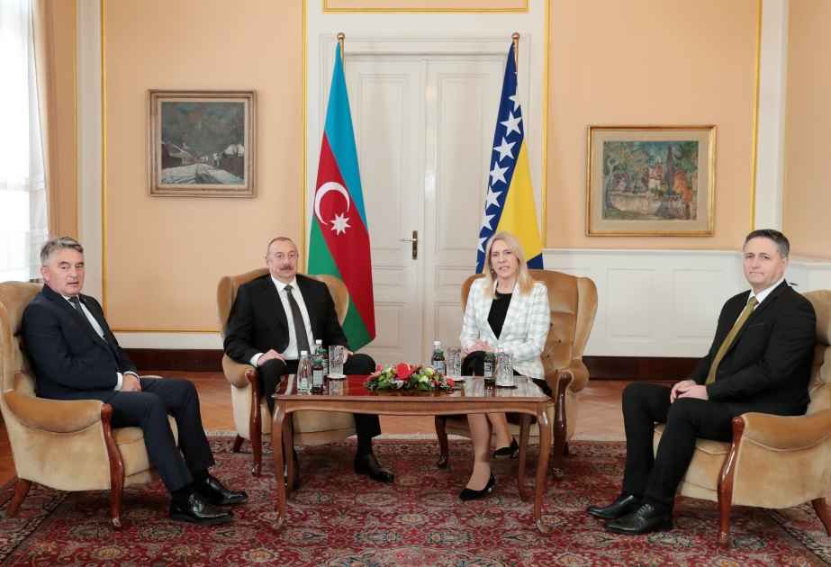Presidente de Azerbaiyán se reúne con la Presidenta de la Presidencia Colegiada de Bosnia y Herzegovina