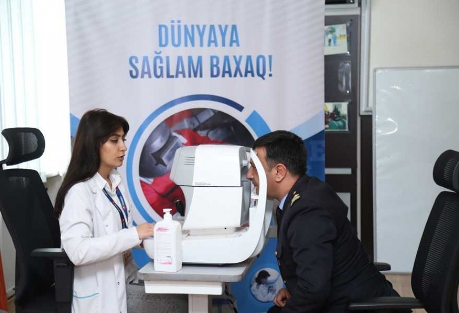 “Bibiheybət” gəmi təmiri zavodunda göz müayinəsi aksiyası: Dünyaya sağlam baxaq