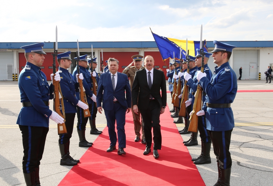 Finaliza la visita oficial del presidente de Azerbaiyán Ilham Aliyev a Bosnia y Herzegovina