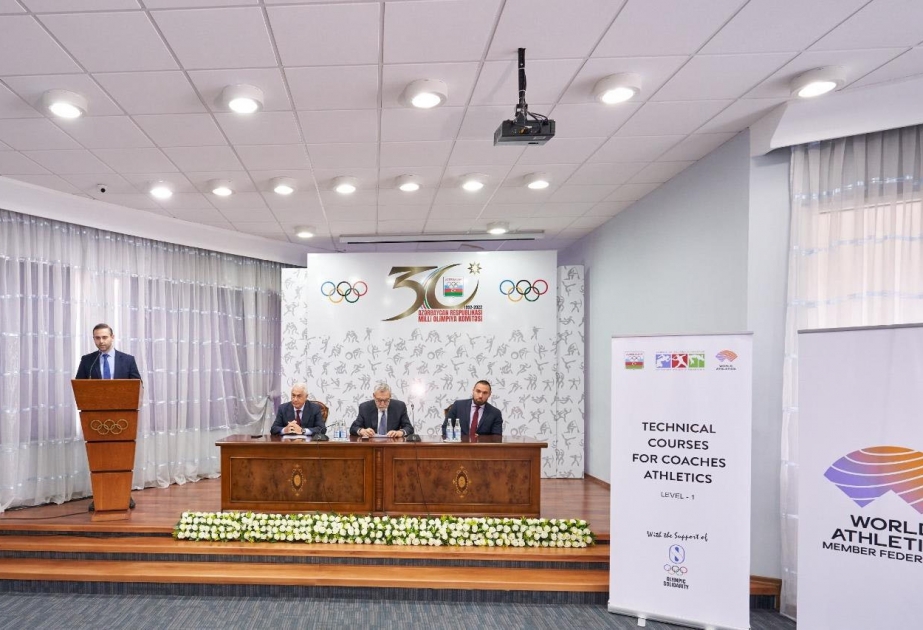 Atletika üzrə birinci dərəcəli məşqçilərin texniki kursuna yekun vurulub