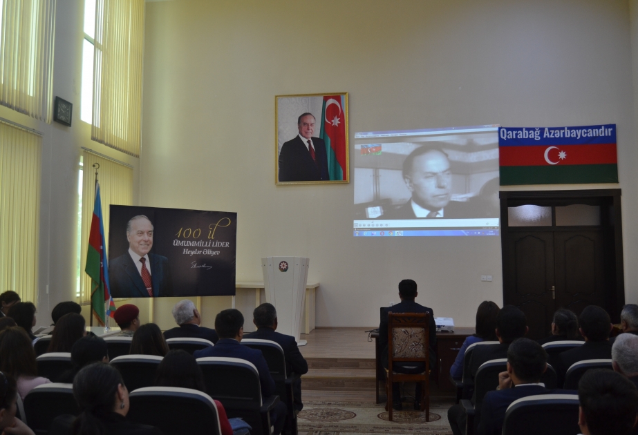 Füzuli rayonunda “Heydər Əliyev və Azərbaycanda milli intibah dövrü” adlı tədbir keçirilib
