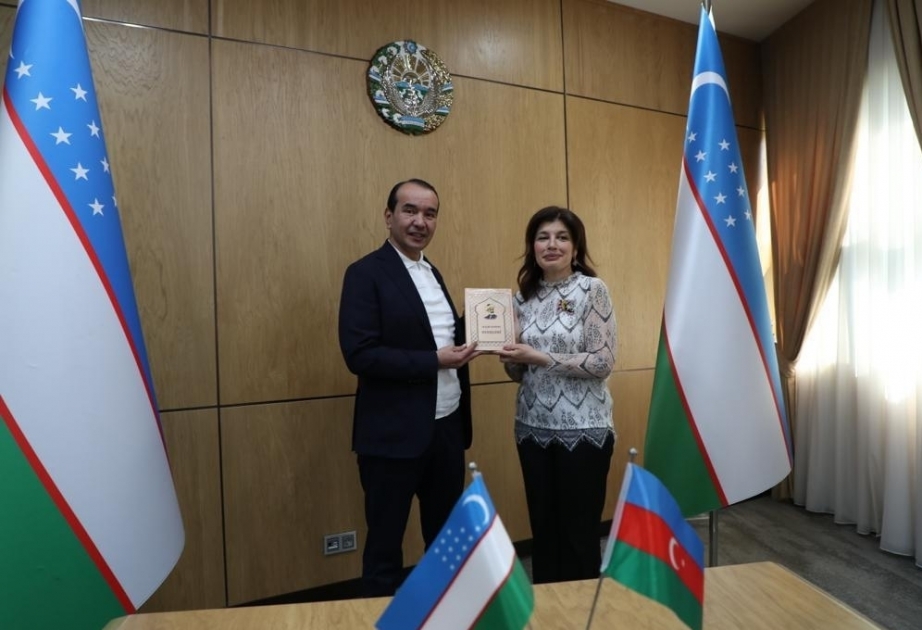 Presidenta de la Fundación Internacional para la Cultura y el Patrimonio Túrquicos se reúne con el ministro de Cultura y Turismo de Uzbekistán