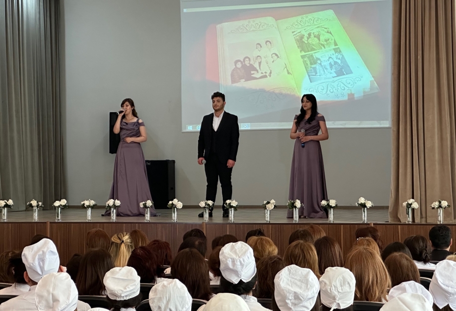 Bakı Baza Tibb Kollecində akademik Zərifə Əliyevanın 100 illik yubileyinə həsr olunan tədbir keçirilib