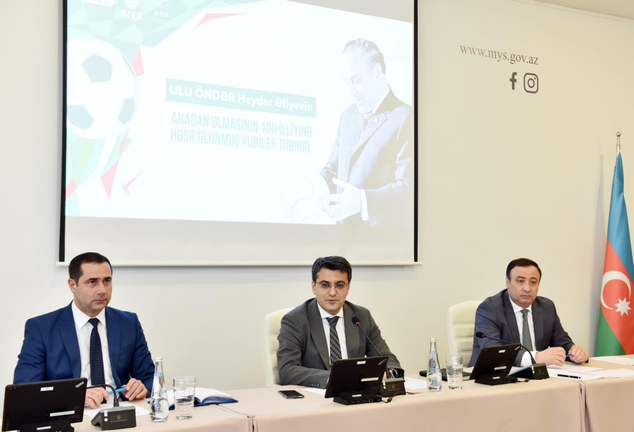 Minifutbol turnirinin dörddəbir finalçıları ilə görüş olub