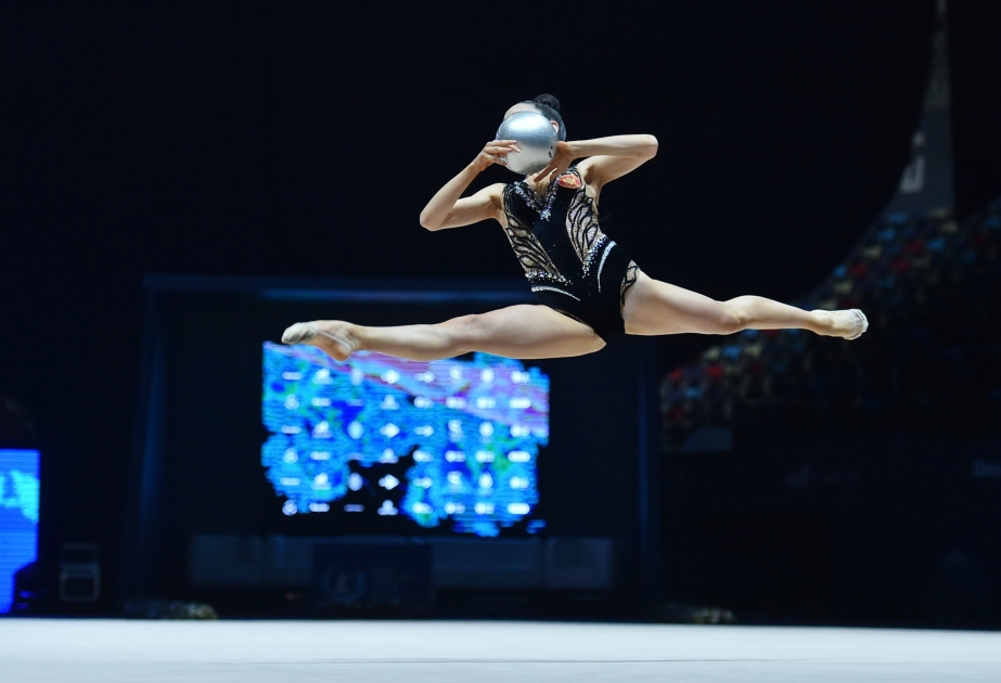 Two Azerbaijani rhythmic gymnasts advance to final of 3rd AGF Trophy in Baku