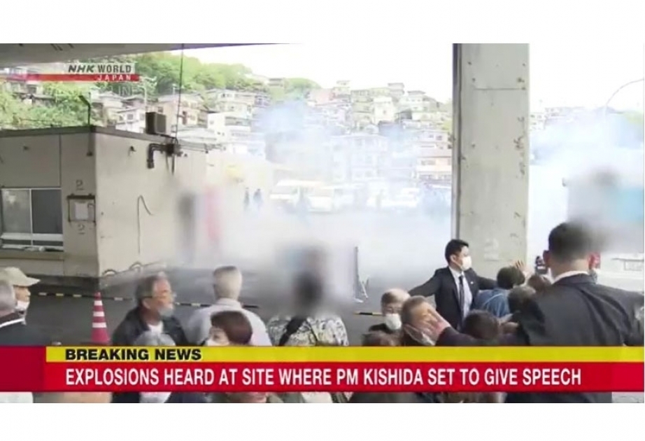 Japanese Prime Minister Fumio Kishida uninjured after explosions before speech: NHK