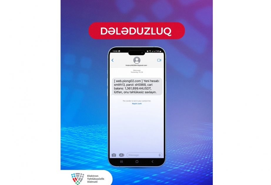 Elektron Təhlükəsizlik Xidməti vətəndaşlara xəbərdarlıq edib
