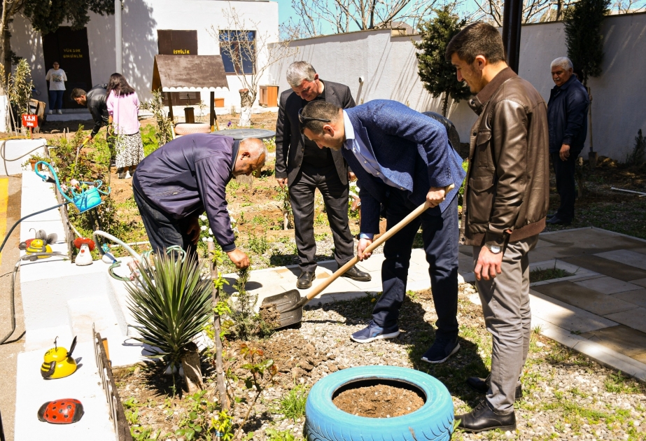 Ulu Öndərin 100 illik yubileyi münasibətilə 100 ağac əkilib