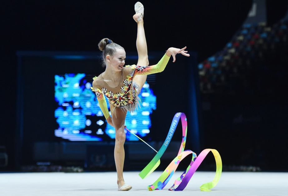 Azerbaijani rhythmic gymnast into final of 3rd AGF Trophy in Baku