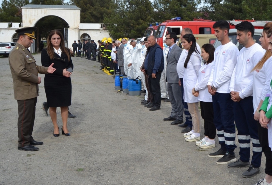 Zərdab rayonunda nümunəvi mülki müdafiə məşqi keçirilib