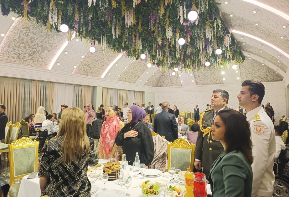 Şəhid ailələri, qazilər və sağlamlıq imkanları məhdud olan şəxslər üçün iftar süfrəsi təşkil edilib