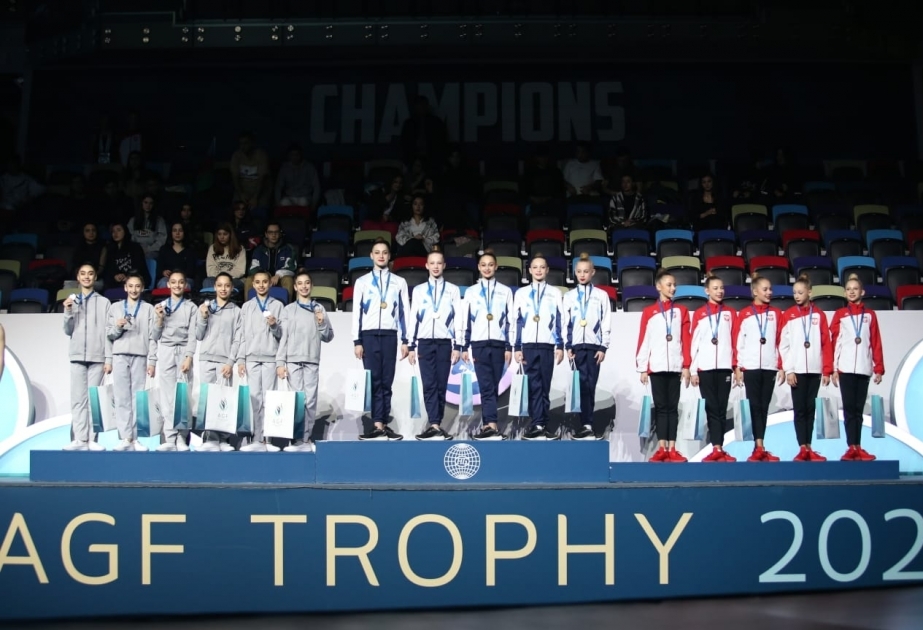 Azerbaijani rhythmic gymnastics team wins silver in group exercises at 3rd AGF Trophy in Baku