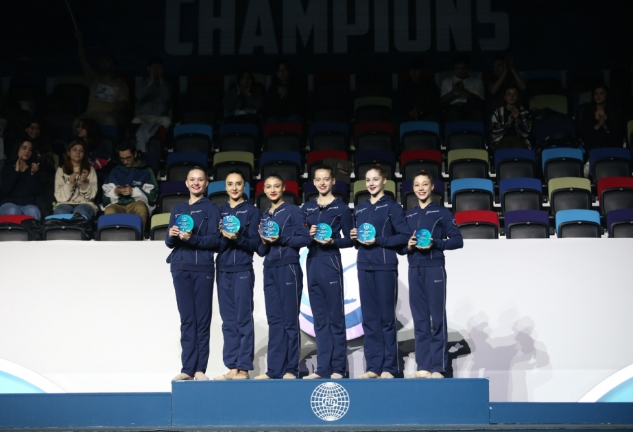 Азербайджанским гимнасткам вручен кубок AGF Trophy