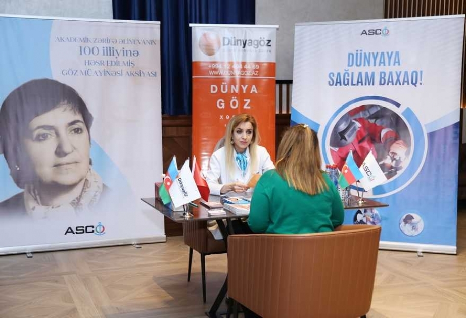ASCO akademik Zərifə Əliyevanın 100 illiyinə həsr edilmiş göz müayinəsi aksiyasını davam etdirir