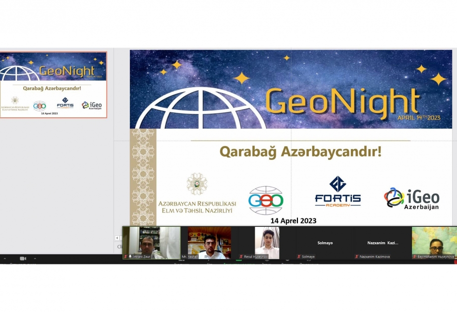 Coğrafiya İnstitutunun əməkdaşları beynəlxalq “GeoNight” tədbirində