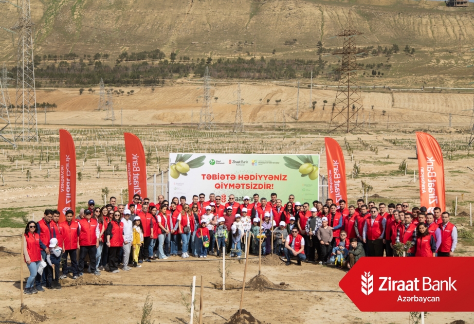 ®  “Ziraat Bank Azərbaycan” “Yaşıl gələcək” layihəsi çərçivəsində müştərilərinin adına ağac əkdi