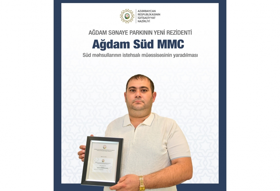 Ağdamda süd məhsullarının istehsalı müəssisəsi yaradılacaq
