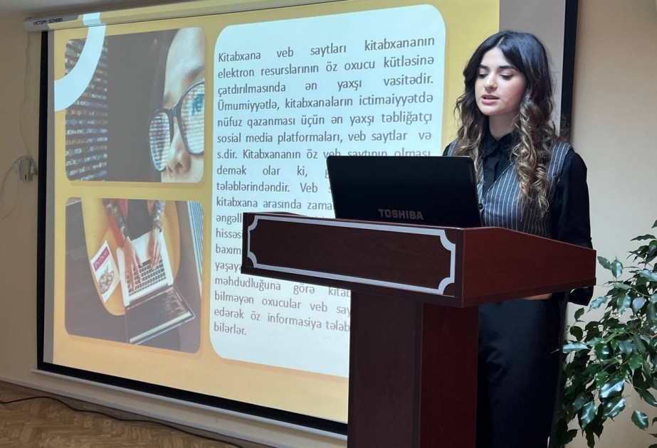 BDU-da “İnformasiya resurslarının təbliğində kitabxana saytlarının rolu” mövzusunda müzakirələr aparılıb