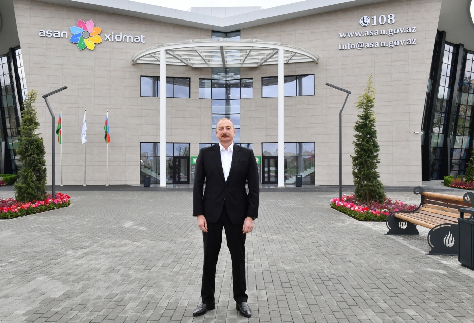 President Ilham Aliyev was interviewed by Azerbaijan Television in city of Salyan VIDEO