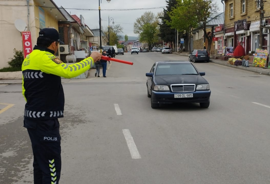 Şamaxıda qaydalara riayət etməyən sürücülərə qarşı reyd keçirilib