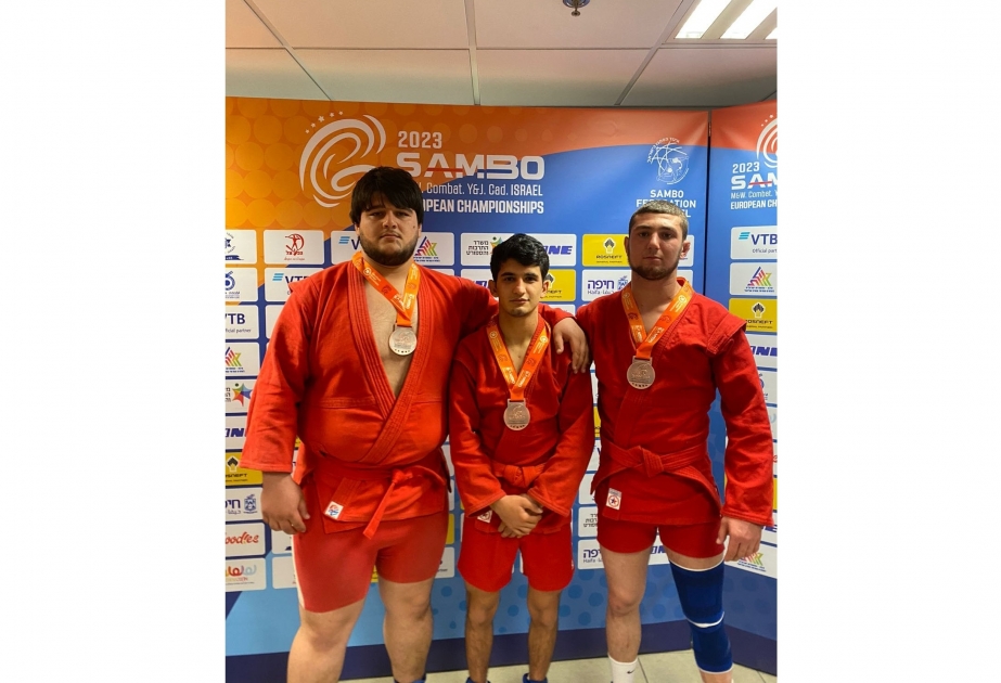 Azerbaijani sambo wrestlers claim three medals in European Championships in Israel