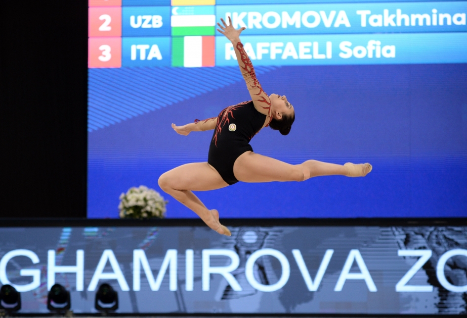 Dünya kuboku: Gimnastımız Zöhrə Ağamirova topla hərəkətlərdə dördüncü olub