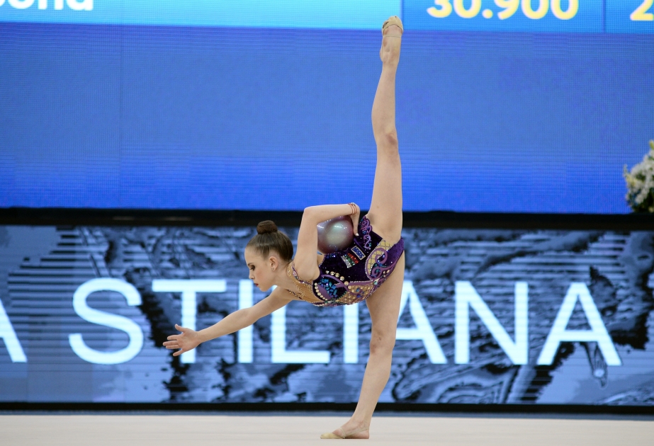 Bolqarıstan gimnastı Stiliana Nikolova Bakıda qızıl medal qazanıb