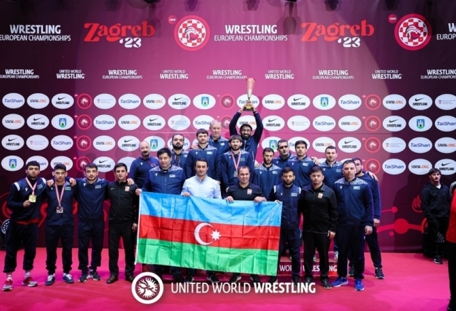 Azerbaijani Greco-Roman wrestling team rank 2nd at European Championships in Croatia