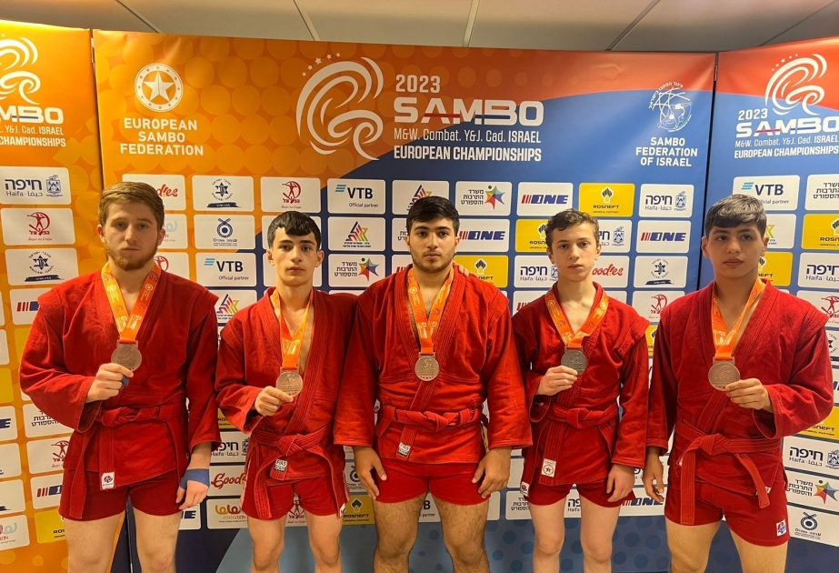 Los luchadores de sambo de Azerbaiyán ganan catorce medallas en Israel