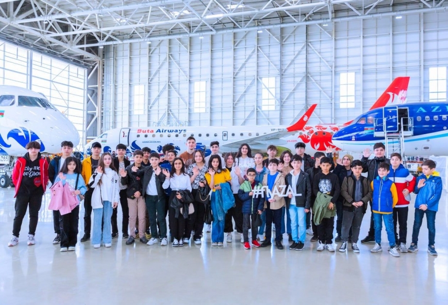 Путешествие в мир авиации: AZAL и фонд YAŞAT организовали экскурсию для детей шехидов