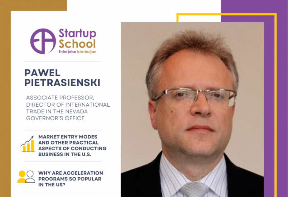 Nevada Universitetinin professoru “Startup School”da treninq keçib
