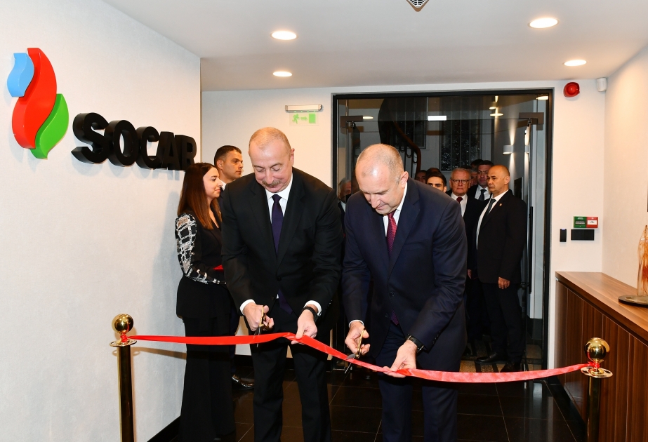 La SOCAR ouvre son bureau à Sofia  Les présidents azerbaïdjanais et bulgare sont présents à la cérémonie d’inauguration VIDEO
