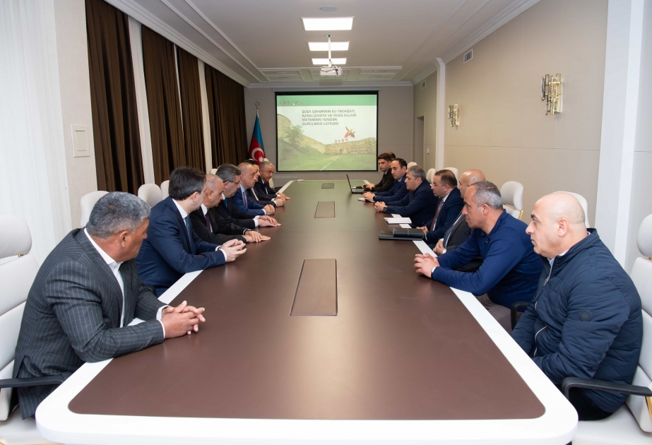 Azərbaycan Dövlət Su Ehtiyatları Agentliyi rəhbərliyi Şuşa və Laçın şəhərlərində icra olunan layihələrlə tanış olub