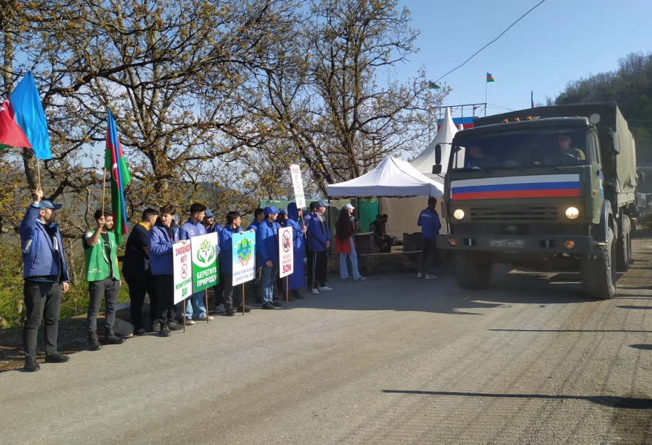 Rusiya sülhməramlılarına aid avtomobil karvanı aksiya ərazisindən sərbəst keçib