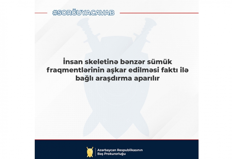 Органы прокуратуры изучают факт обнаружения фрагментов костей, похожих на человеческий скелет