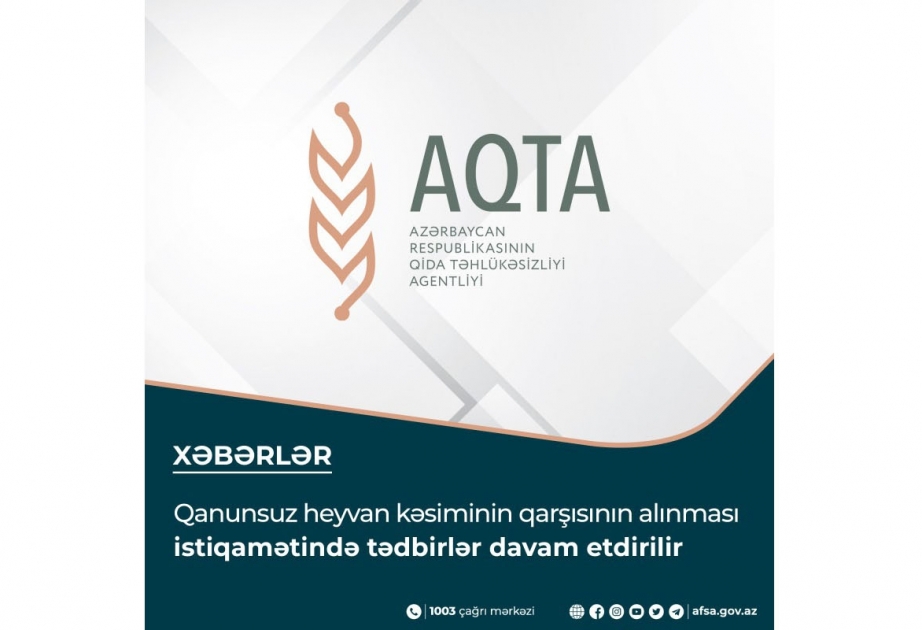 Qanunsuz heyvan kəsimi məntəqələri ilə əlaqədar tədbirlər görülüb