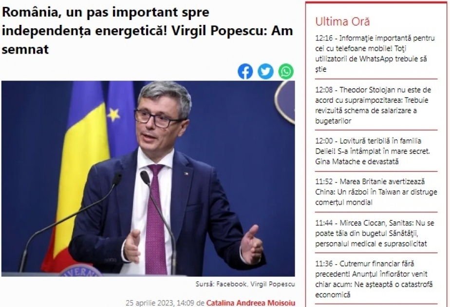 Prezident İlham Əliyevin Bolqarıstana səfəri Rumıniya KİV-lərinin diqqət mərkəzindədir