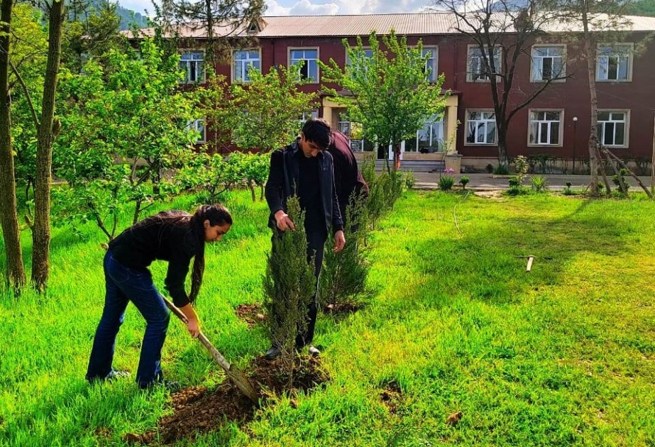 Ulu Öndər Heydər Əliyevin 100 illik yubileyi ilə əlaqədar ağacəkmə kampaniyası davam edir
