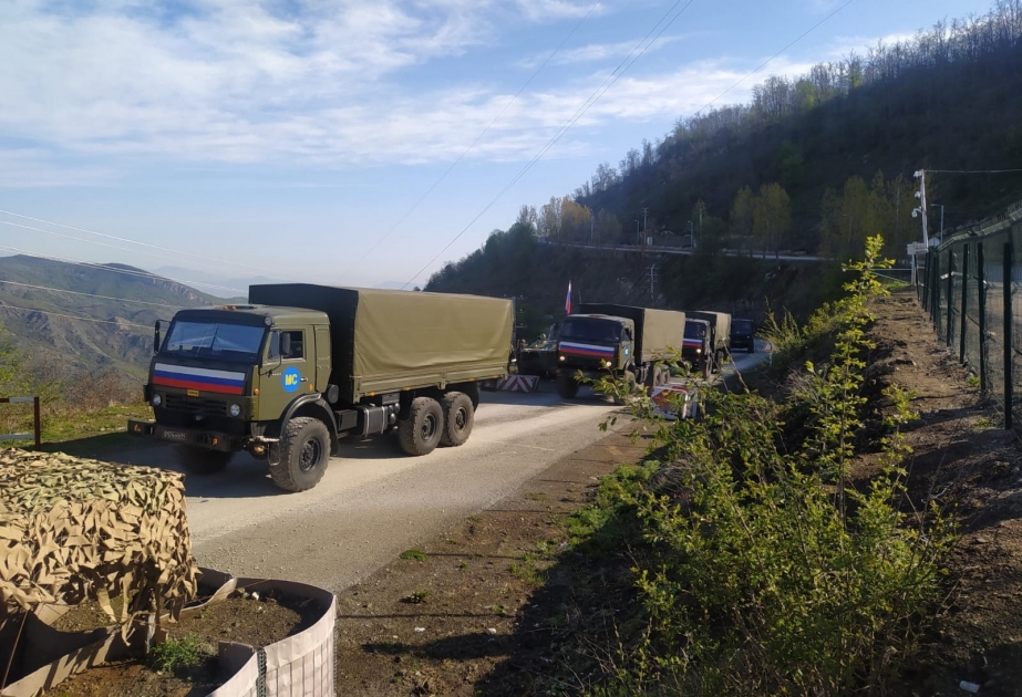 Convoy of Russian peacekeepers proceeds unhindered through protest area