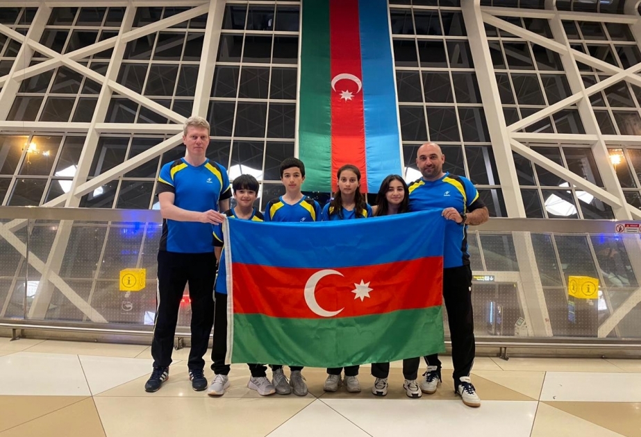 阿塞拜疆乒乓球运动员启程前往克罗地亚