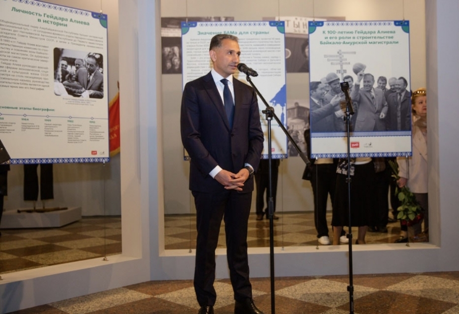 Photo exhibition dedicated to 100th anniversary of great leader Heydar Aliyev organized in Russia
