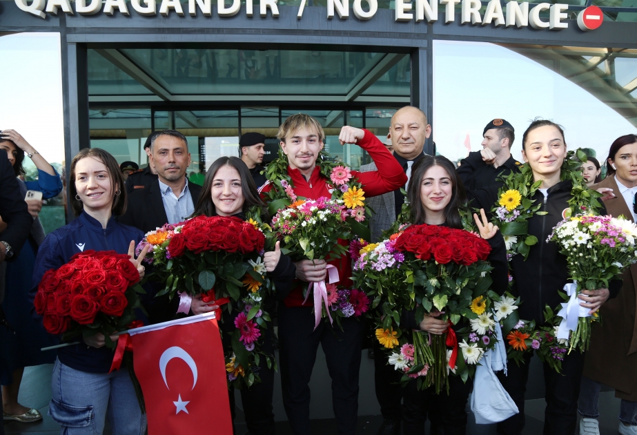 Llegan a Azerbaiyán los atletas turcos que dedicaron sus victorias a Azerbaiyán en Ereván