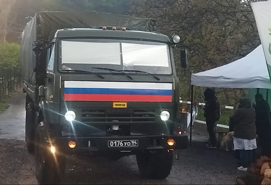 Rusiya sülhməramlılarına aid avtomobil karvanı aksiya ərazisindən sərbəst keçib