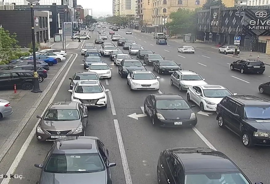 Bakıda hazırda sıxlıq müşahidə edilən yollar